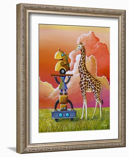 Robots On Safari-Cindy Thornton-Framed Art Print