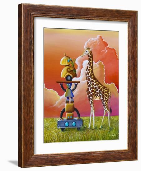 Robots On Safari-Cindy Thornton-Framed Art Print