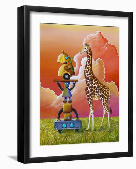 Robots On Safari-Cindy Thornton-Framed Art Print