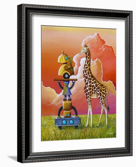 Robots On Safari-Cindy Thornton-Framed Art Print