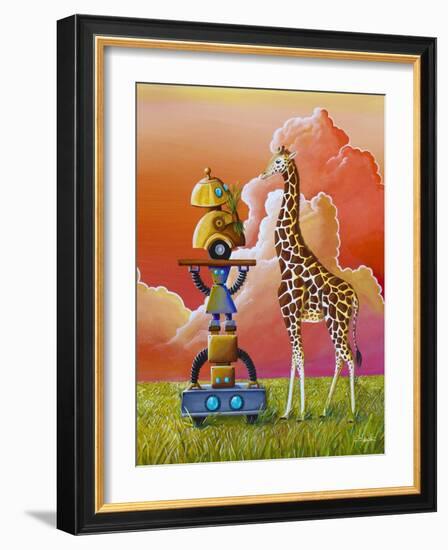 Robots On Safari-Cindy Thornton-Framed Art Print