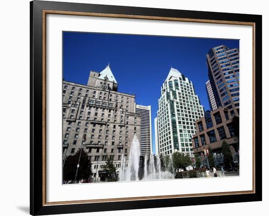 Robson Square, Vancouver, British Columbia, Canada-Hans Peter Merten-Framed Photographic Print