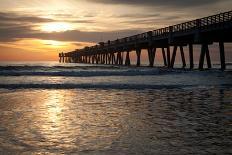 Jacksonville Beach, Florida Fishing Pier in Early Morning.-RobWilson-Photographic Print
