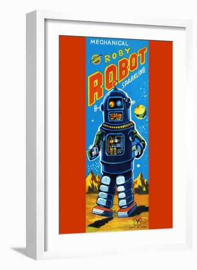 Roby Robot-null-Framed Art Print