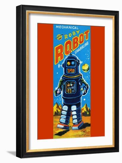 Roby Robot-null-Framed Art Print