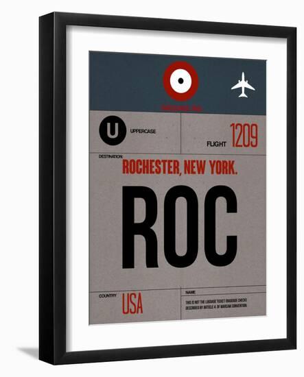 ROC Rochester Luggage Tag I-NaxArt-Framed Art Print