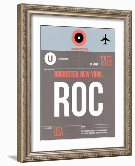 ROC Rochester Luggage Tag II-NaxArt-Framed Art Print