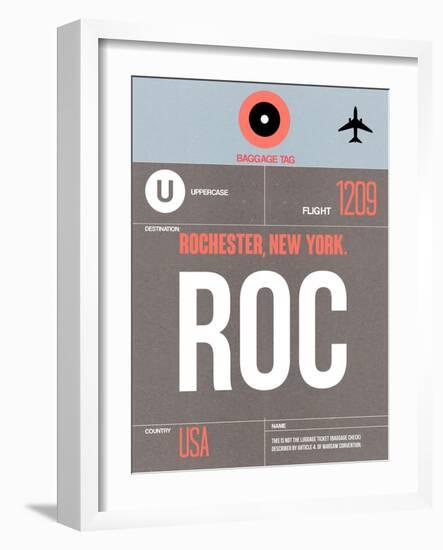 ROC Rochester Luggage Tag II-NaxArt-Framed Art Print