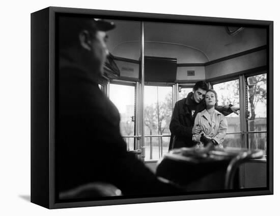 "Rocco and his Brothers" (Rocco and ses freres) by Luchino Visconti with Alain Delon and Annie Gira-null-Framed Stretched Canvas