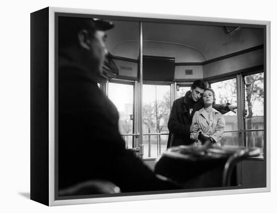 "Rocco and his Brothers" (Rocco and ses freres) by Luchino Visconti with Alain Delon and Annie Gira-null-Framed Stretched Canvas