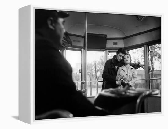 "Rocco and his Brothers" (Rocco and ses freres) by Luchino Visconti with Alain Delon and Annie Gira-null-Framed Stretched Canvas