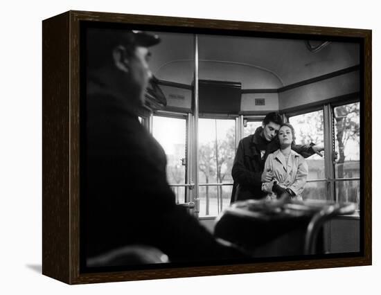 "Rocco and his Brothers" (Rocco and ses freres) by Luchino Visconti with Alain Delon and Annie Gira-null-Framed Stretched Canvas