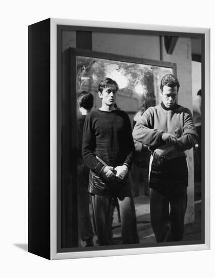 "Rocco and his Brothers" (Rocco and ses freres) by Luchino Visconti with Alain Delon and Renato Sal-null-Framed Stretched Canvas