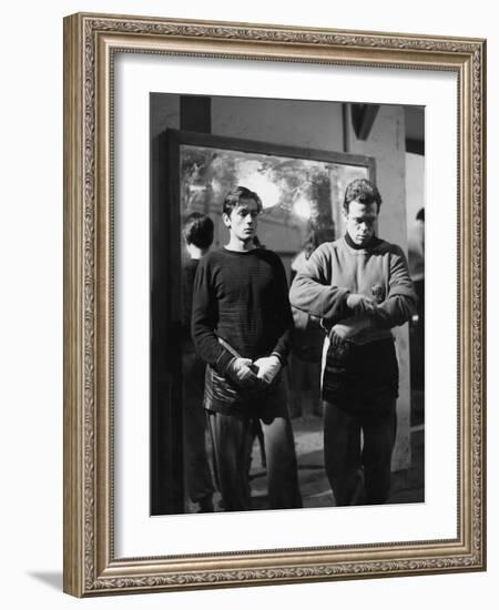 "Rocco and his Brothers" (Rocco and ses freres) by Luchino Visconti with Alain Delon and Renato Sal-null-Framed Photo