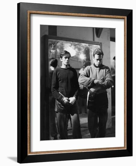 "Rocco and his Brothers" (Rocco and ses freres) by Luchino Visconti with Alain Delon and Renato Sal-null-Framed Photo