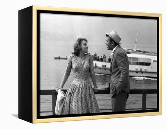 "Rocco and his Brothers" (Rocco and ses freres) by Luchino Visconti with Annie Girardot and Renato -null-Framed Stretched Canvas