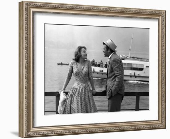 "Rocco and his Brothers" (Rocco and ses freres) by Luchino Visconti with Annie Girardot and Renato -null-Framed Photo