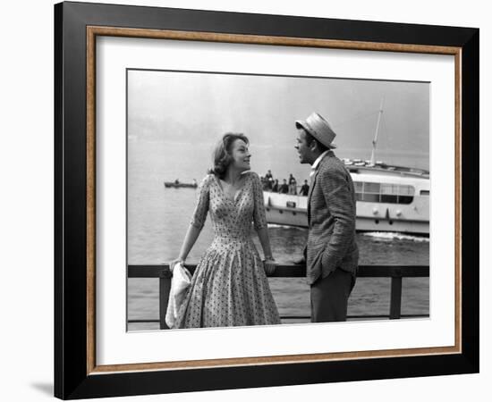 "Rocco and his Brothers" (Rocco and ses freres) by Luchino Visconti with Annie Girardot and Renato -null-Framed Photo