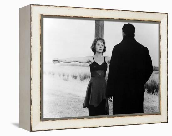 "Rocco and his Brothers" (Rocco and ses freres) by Luchino Visconti with Renato Salvatori and Annie-null-Framed Stretched Canvas