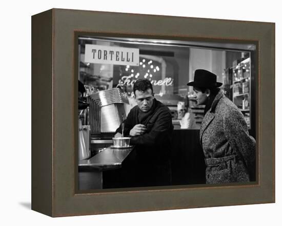 "Rocco and his Brothers" (Rocco and ses freres) by Luchino Visconti with Renato Salvatori and Roger-null-Framed Stretched Canvas