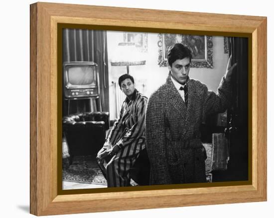 "Rocco and his Brothers" (Rocco and ses freres) by Luchino Visconti with Roger Hanin and Alain Delo-null-Framed Stretched Canvas