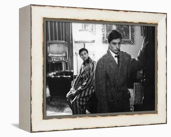 "Rocco and his Brothers" (Rocco and ses freres) by Luchino Visconti with Roger Hanin and Alain Delo-null-Framed Stretched Canvas