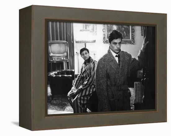 "Rocco and his Brothers" (Rocco and ses freres) by Luchino Visconti with Roger Hanin and Alain Delo-null-Framed Stretched Canvas