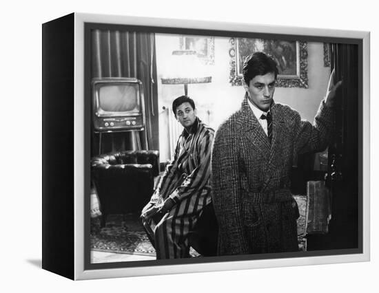 "Rocco and his Brothers" (Rocco and ses freres) by Luchino Visconti with Roger Hanin and Alain Delo-null-Framed Stretched Canvas