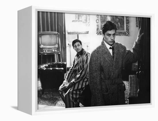 "Rocco and his Brothers" (Rocco and ses freres) by Luchino Visconti with Roger Hanin and Alain Delo-null-Framed Stretched Canvas