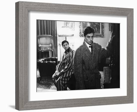 "Rocco and his Brothers" (Rocco and ses freres) by Luchino Visconti with Roger Hanin and Alain Delo-null-Framed Photo