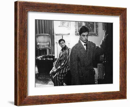 "Rocco and his Brothers" (Rocco and ses freres) by Luchino Visconti with Roger Hanin and Alain Delo-null-Framed Photo