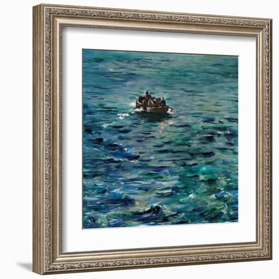 Rochefort's Escape-Edouard Manet-Framed Art Print