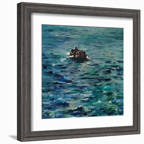 Rochefort's Escape-Edouard Manet-Framed Art Print