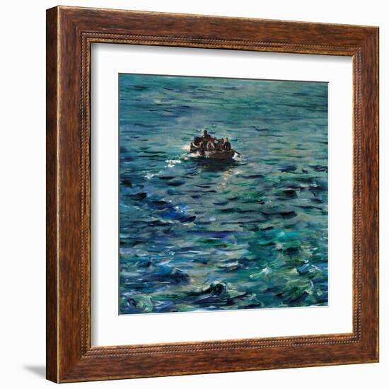 Rochefort's Escape-Edouard Manet-Framed Art Print