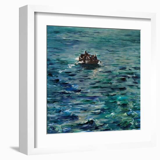 Rochefort's Escape-Edouard Manet-Framed Art Print