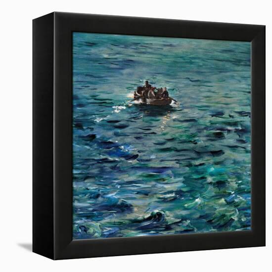 Rochefort's Escape-Edouard Manet-Framed Stretched Canvas