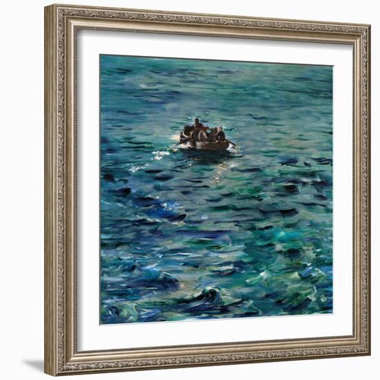 Rochefort's Escape-Edouard Manet-Framed Art Print