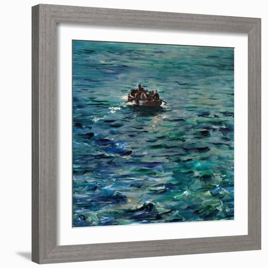 Rochefort's Escape-Edouard Manet-Framed Art Print