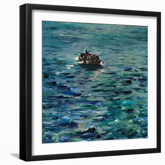 Rochefort's Escape-Edouard Manet-Framed Art Print