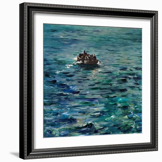 Rochefort's Escape-Edouard Manet-Framed Art Print