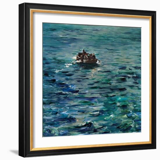 Rochefort's Escape-Edouard Manet-Framed Art Print