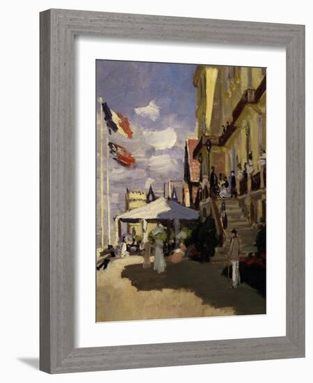 Roches Noires Hotel in Trouville, Normandy, 1870-Claude Monet-Framed Giclee Print