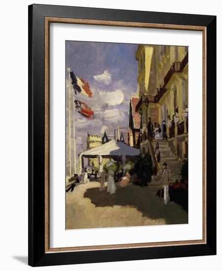 Roches Noires Hotel in Trouville, Normandy, 1870-Claude Monet-Framed Giclee Print