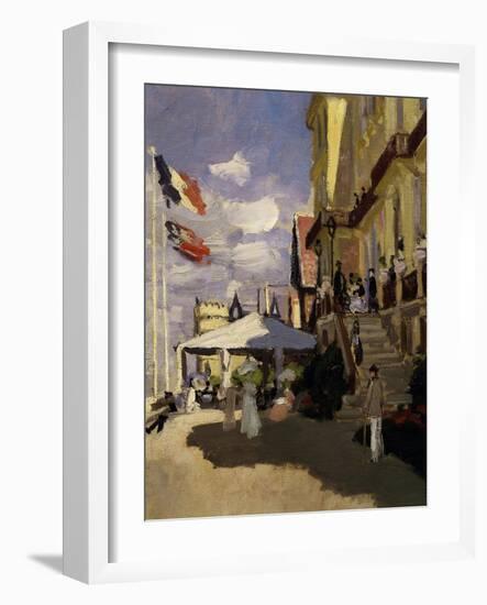 Roches Noires Hotel in Trouville, Normandy, 1870-Claude Monet-Framed Giclee Print