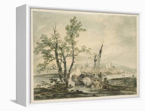 Rochester, C.1793 (W/C with Pen & Ink on Paper)-Joseph Mallord William Turner-Framed Premier Image Canvas