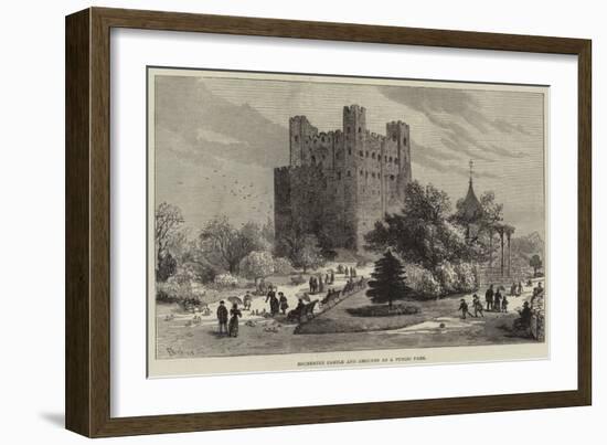 Rochester Castle and Grounds as a Public Park-Frank Watkins-Framed Giclee Print