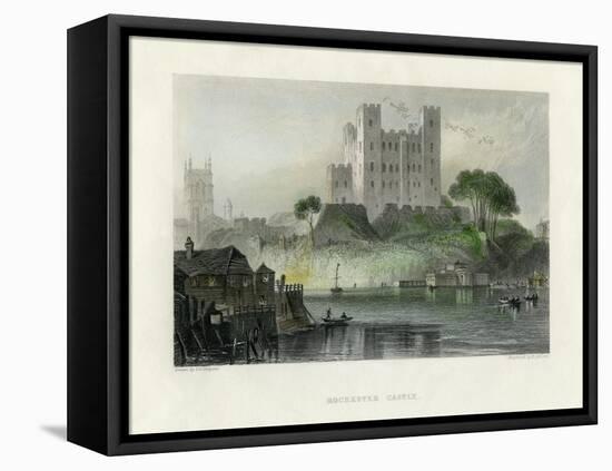 Rochester Castle, Kent, Mid 19th Century-Henry Adlard-Framed Premier Image Canvas