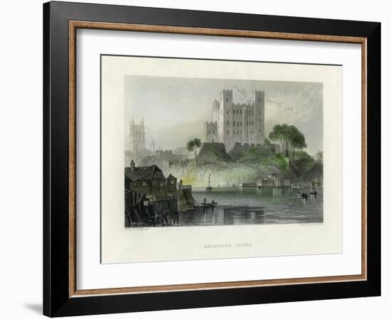 Rochester Castle, Kent, Mid 19th Century-Henry Adlard-Framed Giclee Print