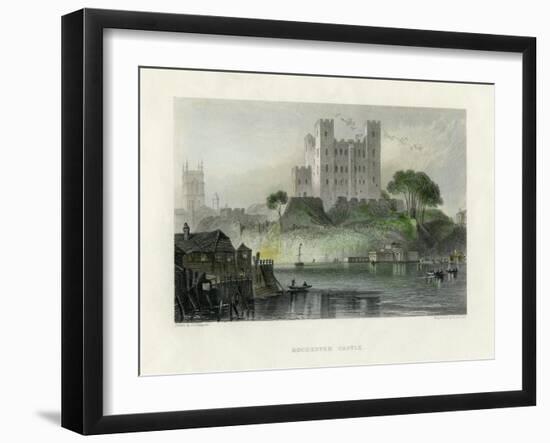 Rochester Castle, Kent, Mid 19th Century-Henry Adlard-Framed Giclee Print