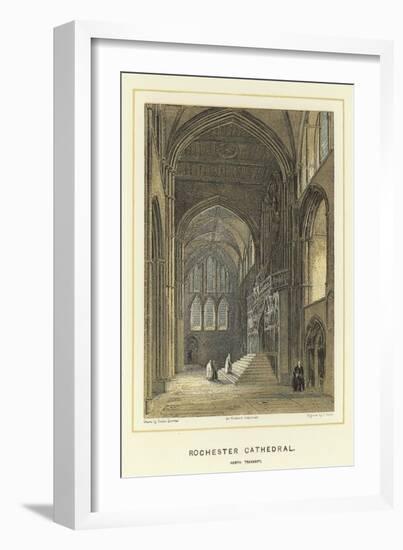 Rochester Cathedral, North Transept-Hablot Knight Browne-Framed Giclee Print